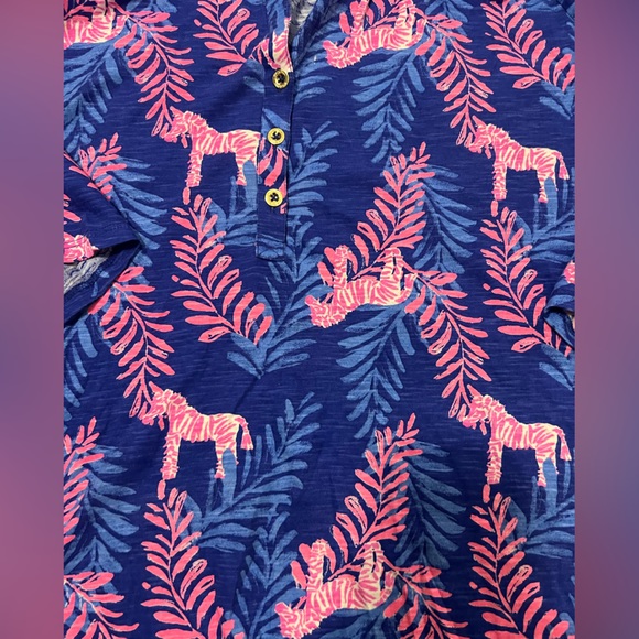 Lilly Pulitzer Tiegan Top Royal Purple Dazzle - Picture 3 of 4